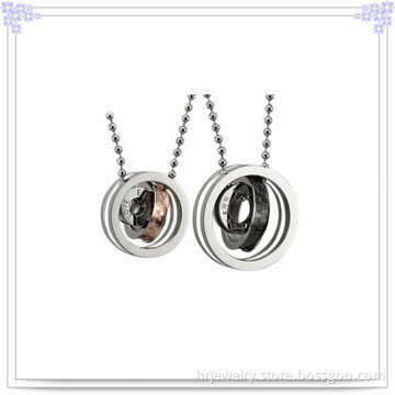 Fashion Pendant Stainless Steel Couple Necklace (HR2108)